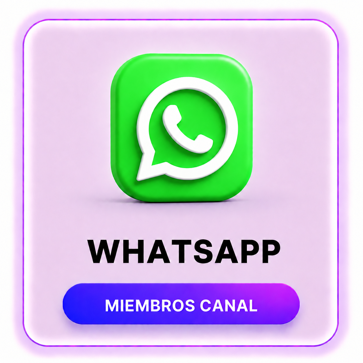 whatsapp miembros canal