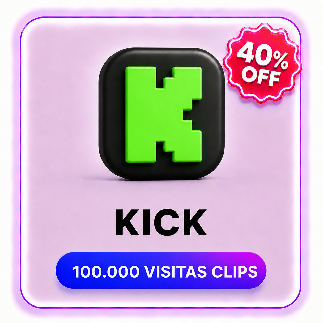 100000 VISITAS KICK