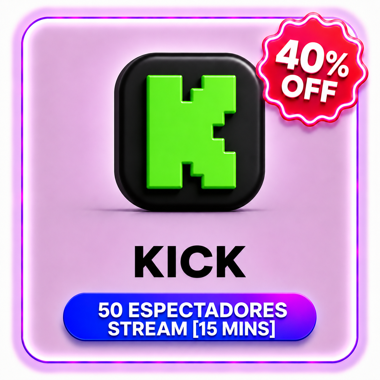 50 ESPECTADORES STREAM [15 MINS] KICK