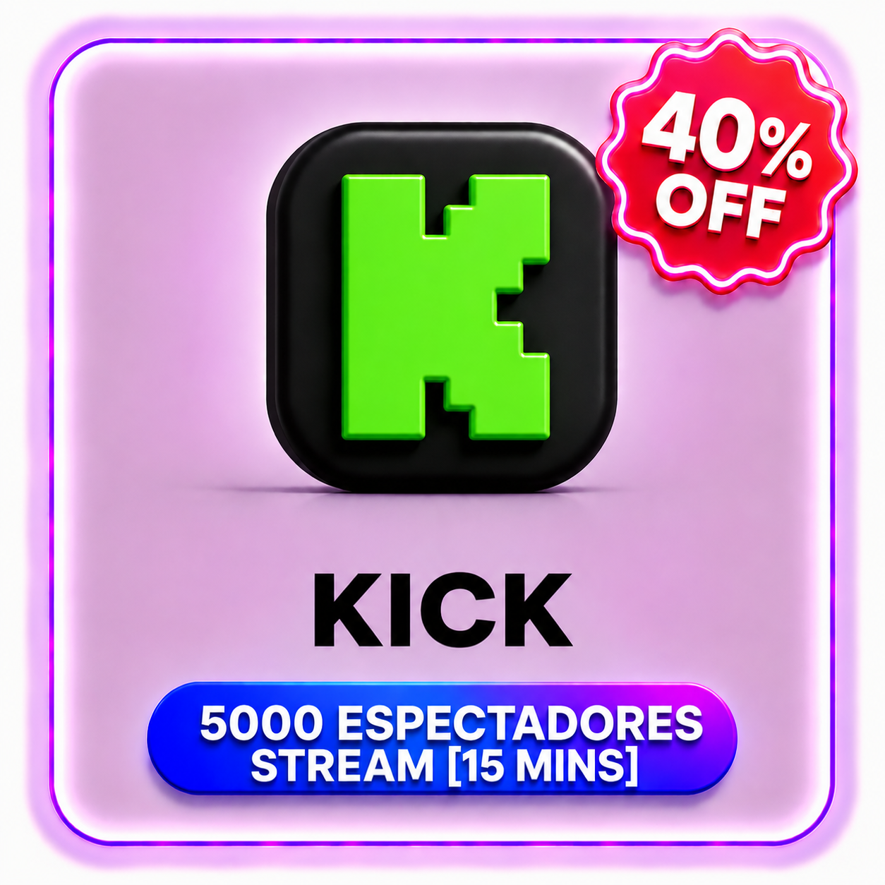 5000 ESPECTADORES STREAM [15 MINS] KICK