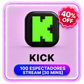 100 ESPECTADORES STREAM [30 MINS] KICK