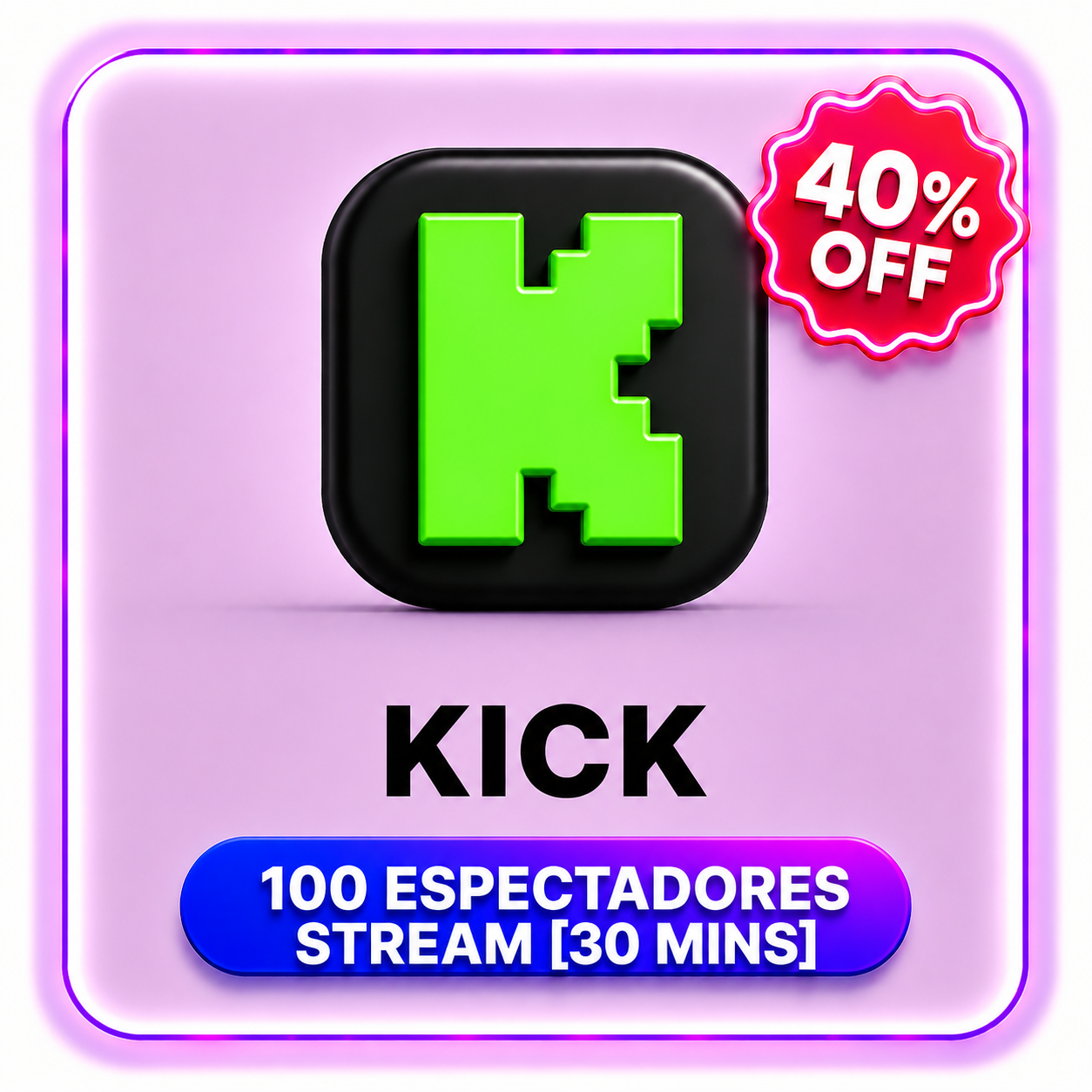 100 ESPECTADORES STREAM [30 MINS] KICK