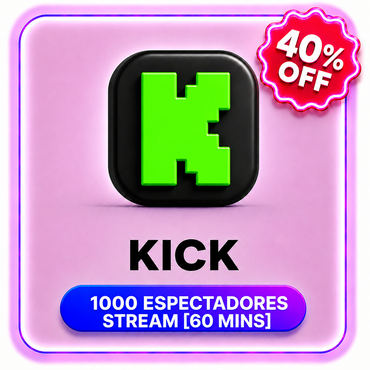 1000 ESPECTADORES STREAM [60 MINS] KICK