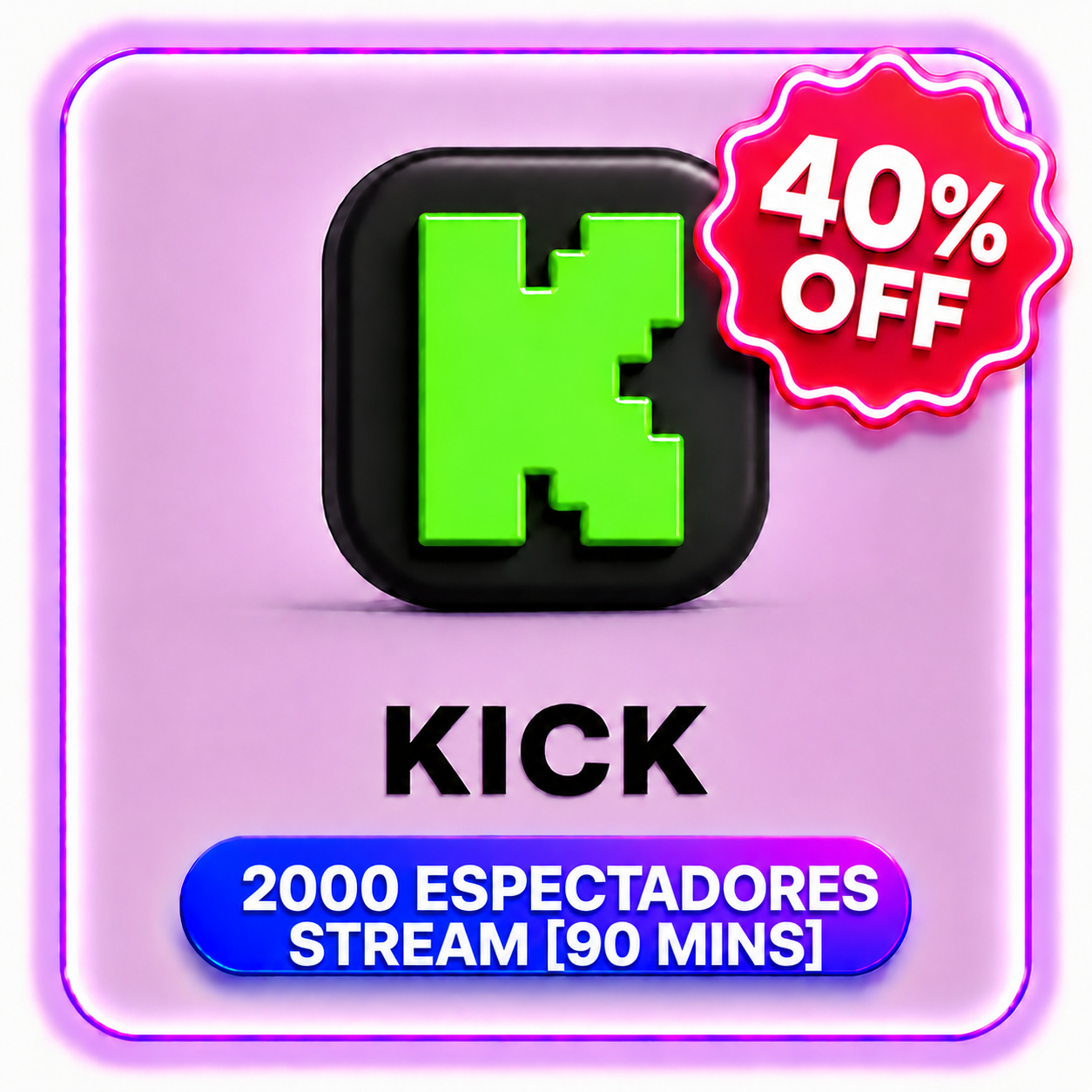 2000 ESPECTADORES STREAM [90 MINS] KICK