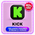 100 ESPECTADORES STREAM [2 HORAS] KICK