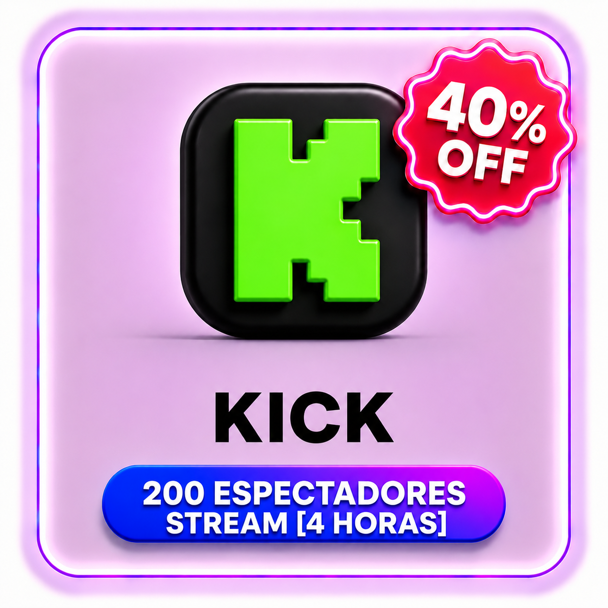 200 ESPECTADORES STREAM [4 HORAS] KICK