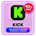 500 ESPECTADORES STREAM [4 HORAS] KICK