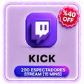 200 TWICH ESPECTADORES STREAM ( 15 MINS )
