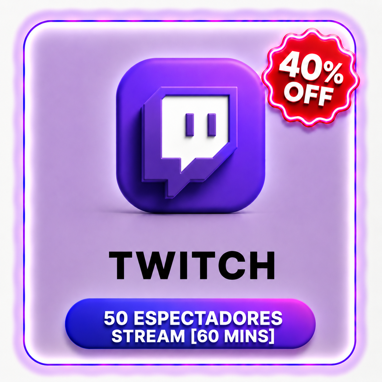 50 TWICH ESPECTADORES STREAM ( 60 MINS )