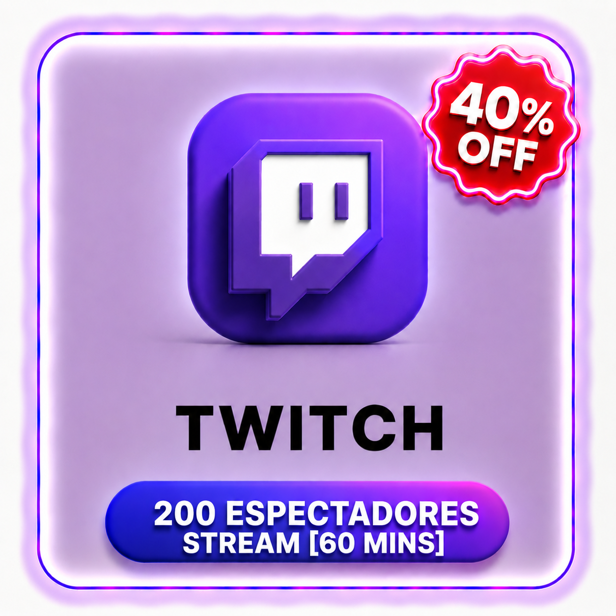 200 TWICH ESPECTADORES STREAM ( 60 MINS )