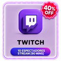10 TWICH ESPECTADORES STREAM ( 90 MINS )