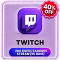 200 TWICH ESPECTADORES STREAM ( 90 MINS )