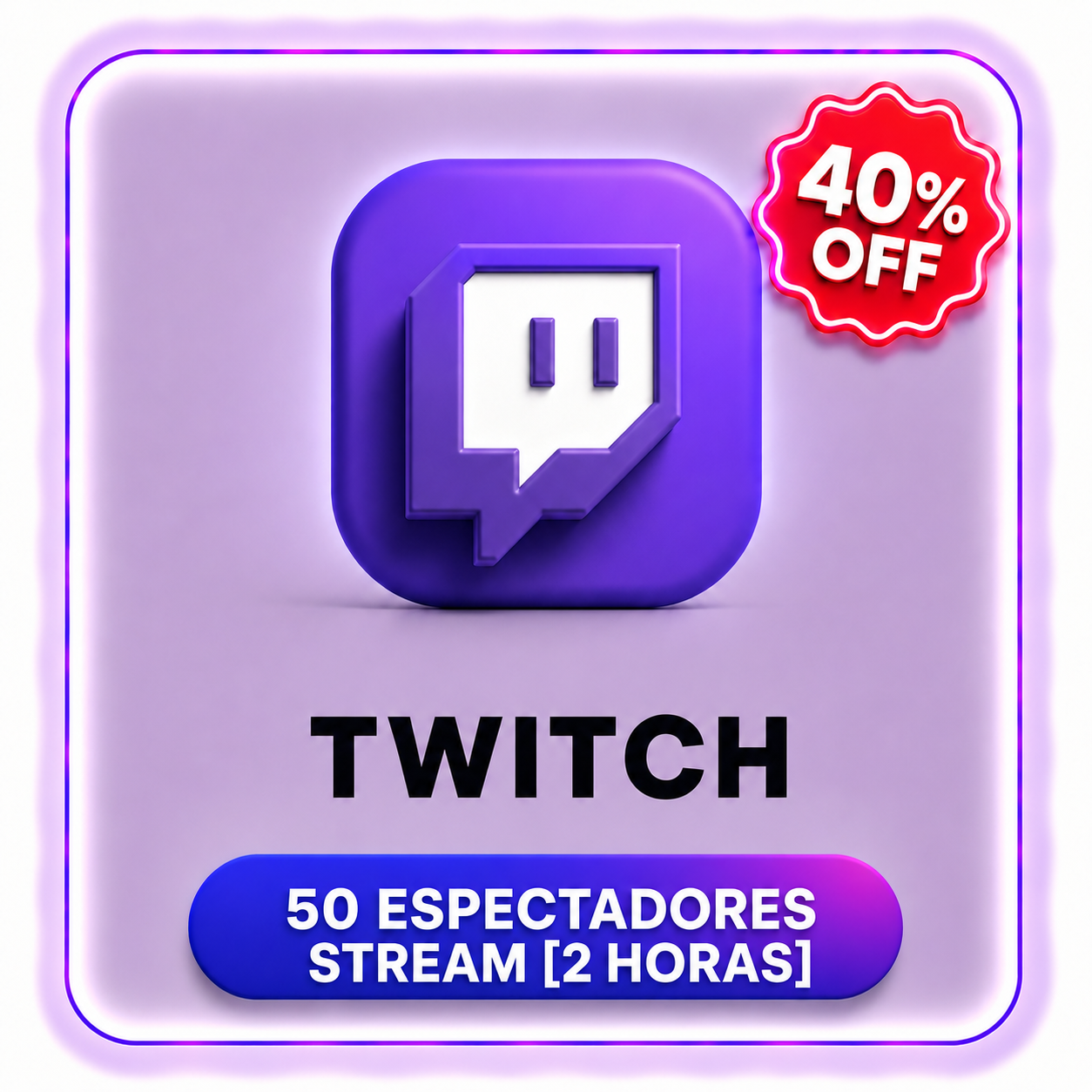 50 TWICH ESPECTADORES STREAM ( 2 HORAS )