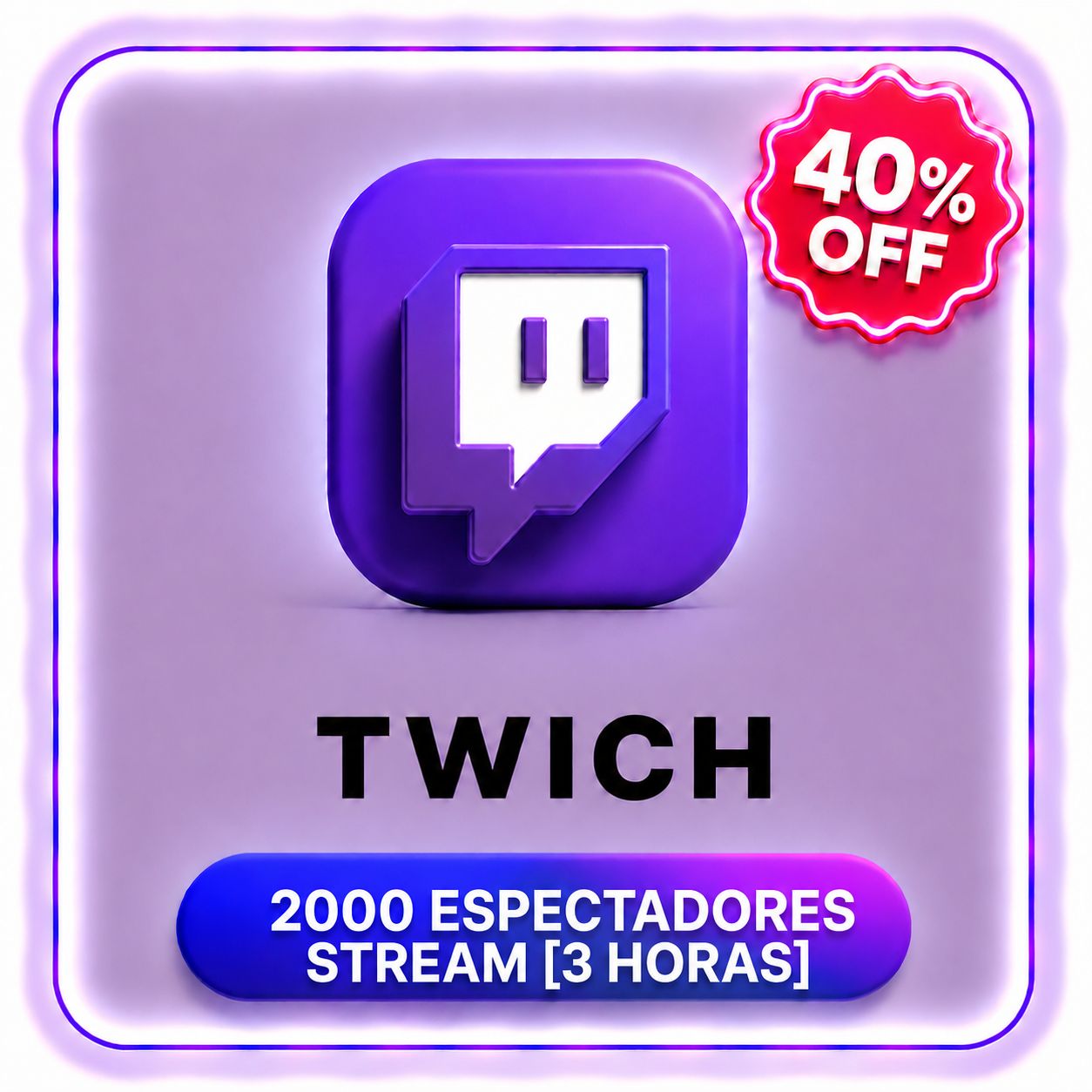 2000 ESPECTADORES STREAM ( 3 HORAS )