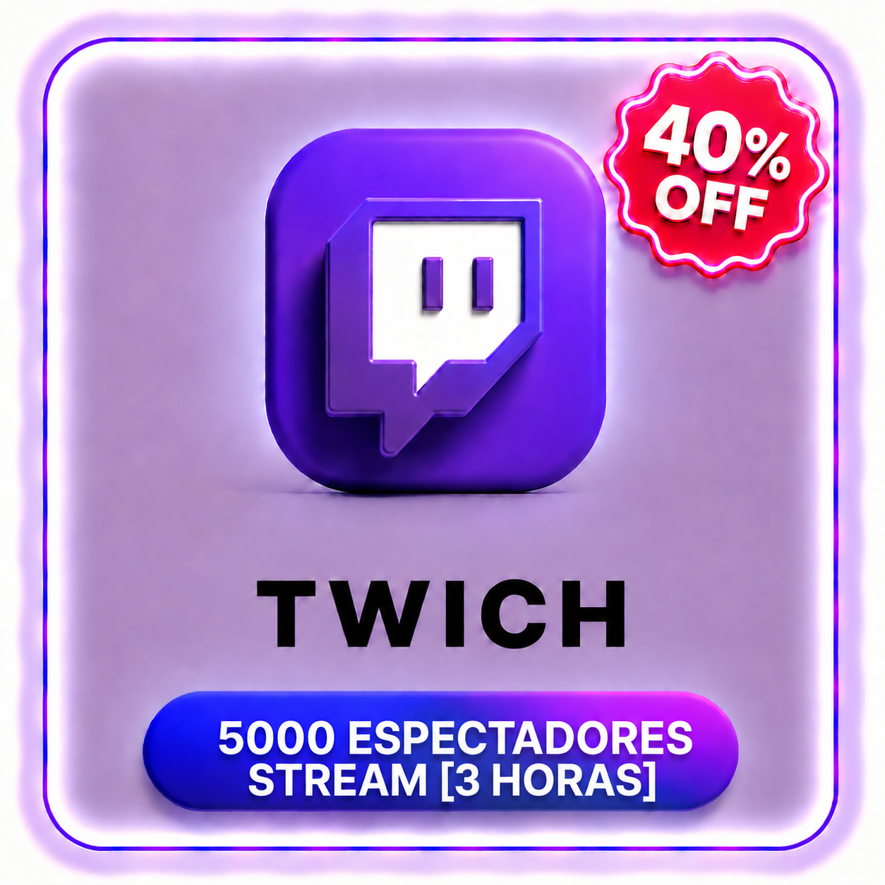 5000 ESPECTADORES STREAM ( 3 HORAS )