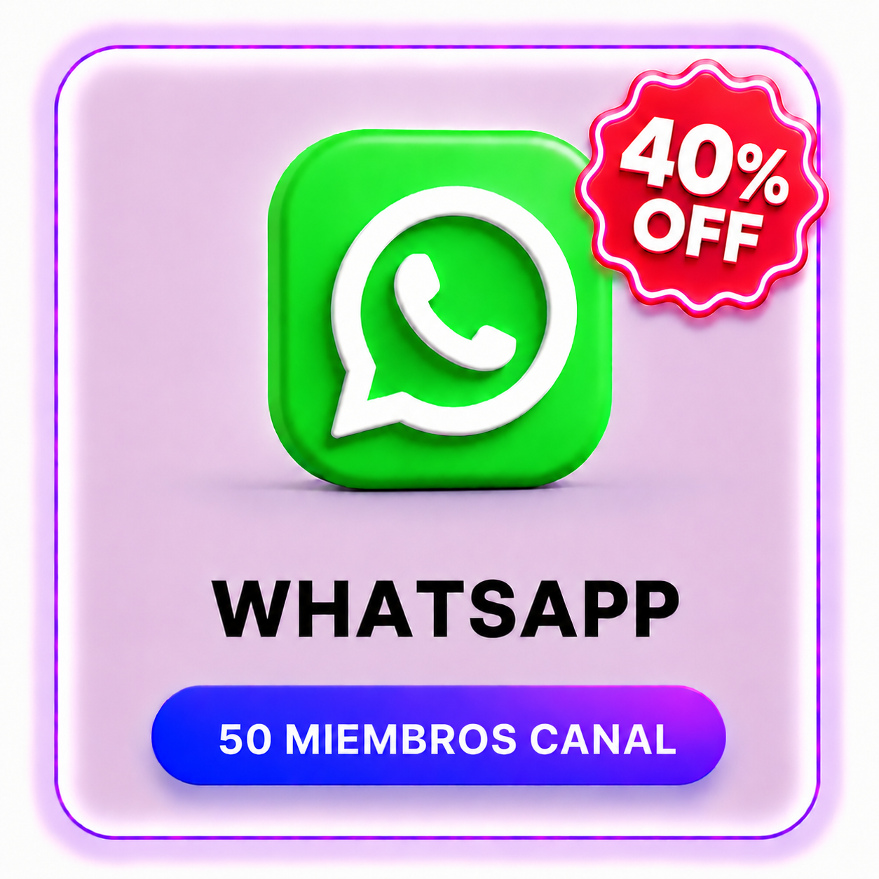 50 MIEMBROS CANAL WHATSAPP