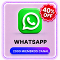 2000 MIEMBROS CANAL WHATSAPP