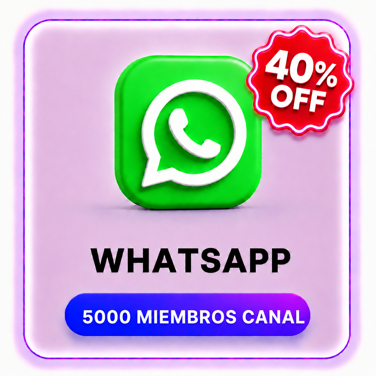 5000 MIEMBROS CANAL WHATSAPP