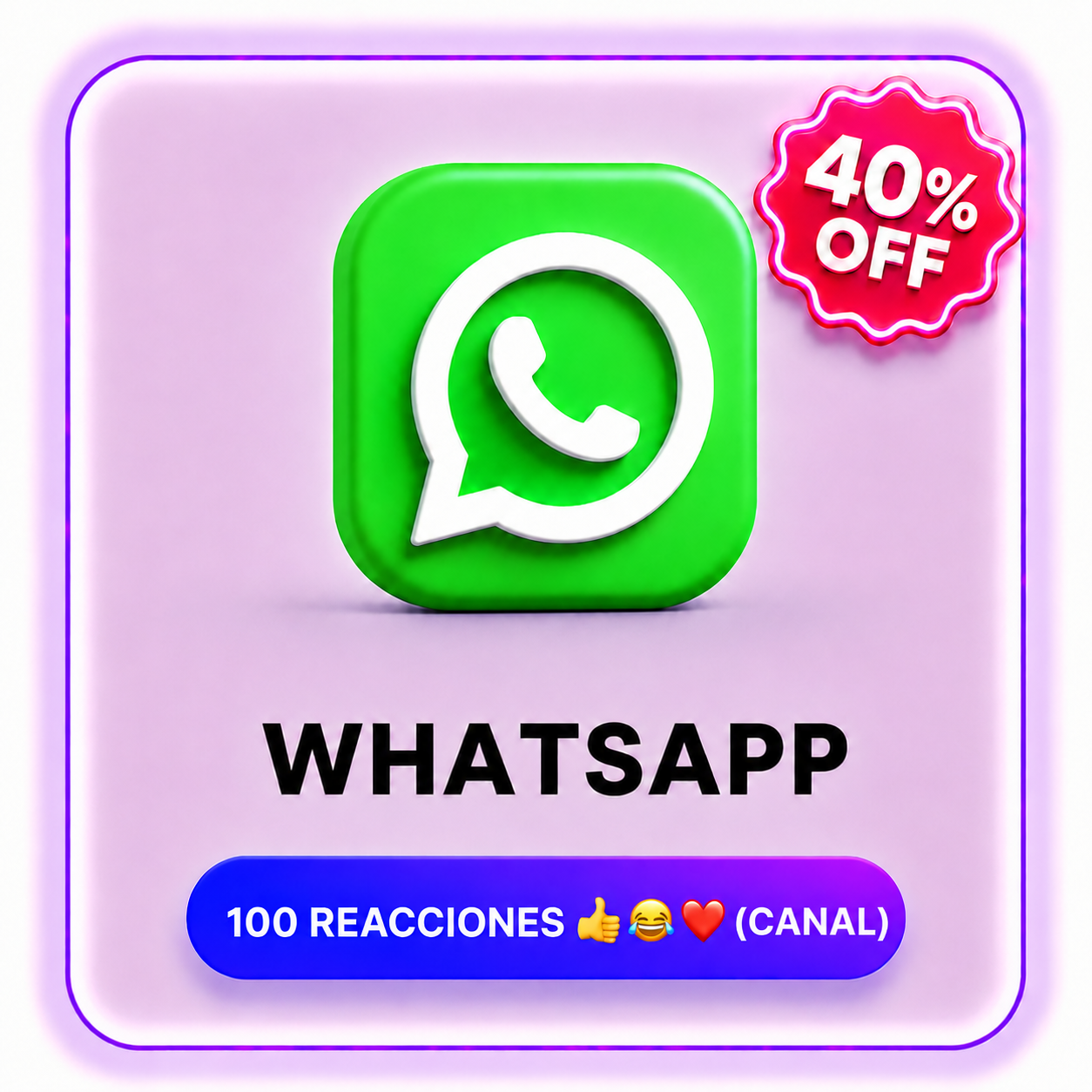 100 REACCIONES(CANAL) WHATSAPP