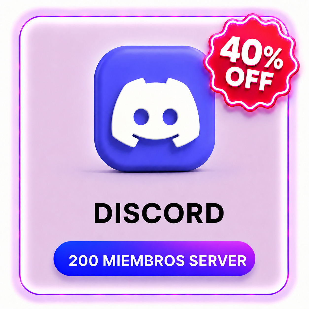 200 MIEMBROS SERVER DISCORD