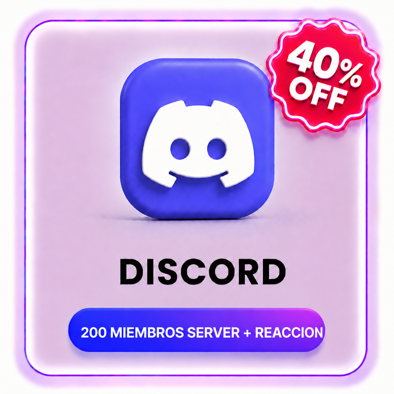 200 MIEMBROS SERVER + REACCION DISCORD