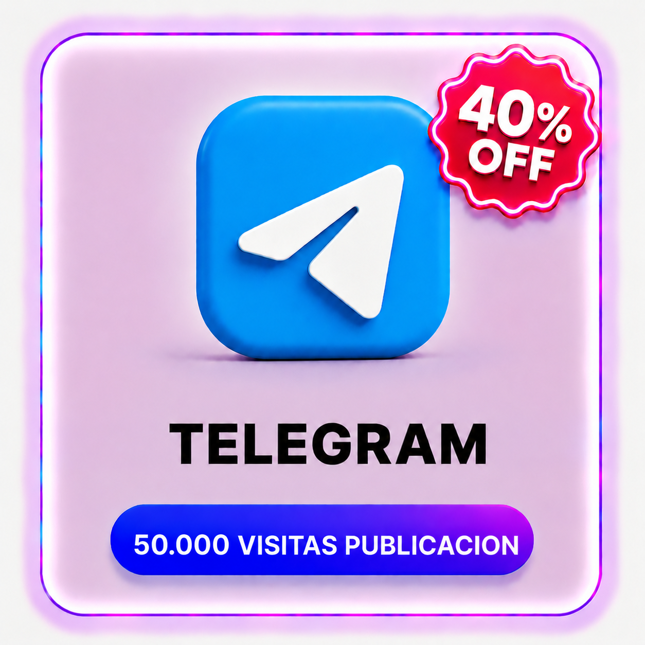 50.000 VISITAS PUBLICACION TELEGRAM